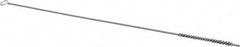 Schaefer Brush - 3" Long x 1/4" Diam Stainless Steel Long Handle Wire Tube Brush - Single Spiral, 15" OAL, 0.005" Wire Diam, 0.13" Shank Diam - Exact Tooling