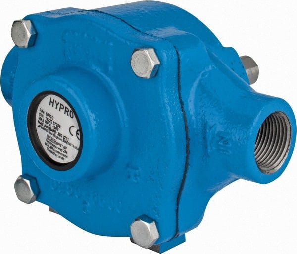 Pentair - 6-Roller Pump, Cast Iron Housing Material, Roller Spray Pump Only - 3/4 Inch Inlet Size, 3/4 Inch Outlet Size, 300 psi Max Working Pressure, 1200 Max RPM, Viton, Lip, 416 Stainless Steel, NPT - Exact Tooling