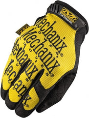 Mechanix Wear - Size XL (11) Synthetic Leather General Protection Work Gloves - For Mechanic's & Lifting, Uncoated, Hook & Loop Cuff, Full Fingered, Yellow, Paired - Exact Tooling