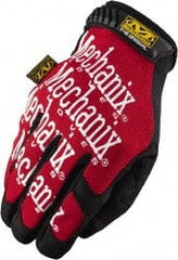 Mechanix Wear - Size XL (11) Synthetic Leather General Protection Work Gloves - For Mechanic's & Lifting, Uncoated, Hook & Loop Cuff, Full Fingered, Red, Paired - Exact Tooling