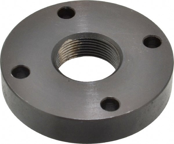 Keystone Threaded Products - 1-18 Int Thread, 3/4" Bar Diam, 2.63" Flange OD x 0.53" Thickness Precision Acme Mounting Flange - 4 Mounting Holes, Black Oxide Finish, Carbon Steel - Exact Tooling