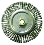 6" Diameter - 5/8-11" Arbor Hole - Stringer Bead Twist Steel Wire Straight Wheel - Exact Tooling