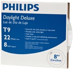 Philips - 22 Watt Fluorescent Tubular 4 Pin Lamp - 6,500°K Color Temp, 910 Lumens, T9, 12,000 hr Avg Life - Exact Tooling