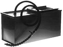 Little Giant Pumps - 10 Gallon Tank Capacity, 3/8" Nozzle Diam, 4' Coolant Line, Painted Metal Tank, Flexible Nozzle, Flood Coolant System - 25" Tank Length x 10" Tank Width x 11-3/8" Tank Height, Pump not Included - Exact Tooling