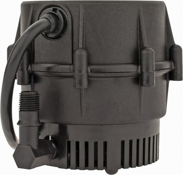 Little Giant Pumps - 1/40 HP, 5.3 psi, Nylon Miniature Submersible Pump - 1/4 Inch Outlet, 6 Ft. Long Power Cord, 1.7 Amp - Exact Tooling