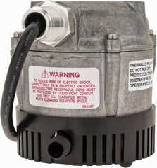 Little Giant Pumps - 115 Amp Rating, 115 Volts, Electric Button Operation, Submersible Pump - Cast Aluminum Housing - Exact Tooling