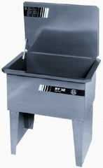Build-All - Free Standing Solvent-Based Parts Washer - 20 Gal Max Operating Capacity, Steel Tank, 34" High - Exact Tooling