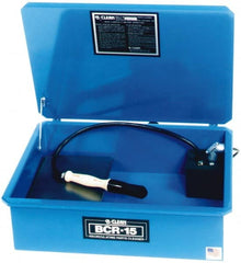 Build-All - Bench Top Solvent-Based Parts Washer - 5 Gal Max Operating Capacity, Steel Tank, 120 Input Volts - Exact Tooling