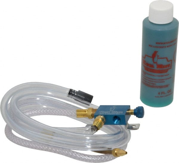 Kool Mist - 1 Outlet, Tankless Mist Coolant Unit - 2' Coolant Line Length, 4" Hose Length - Exact Tooling