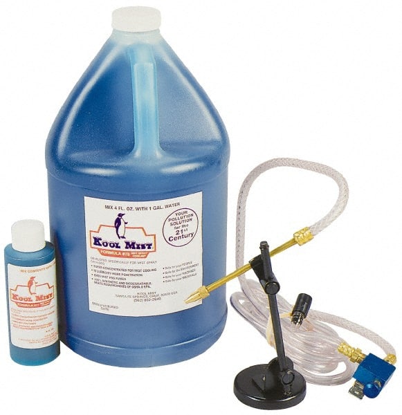 Kool Mist - Tankless Mist Coolant Unit - 4' Coolant Line Length, 4" Hose Length - Exact Tooling