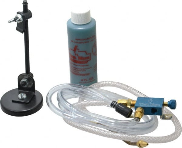 Kool Mist - 1 Outlet, Tankless Mist Coolant Unit - 2' Coolant Line Length, 4" Hose Length - Exact Tooling