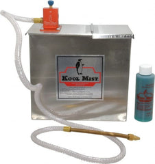 Kool Mist - 1 Outlet, 1 Gal Tank Capacity, Stainless Steel Tank Mist Coolant System - 4' Coolant Line Length, 6" Hose Length, 5/16" Nozzle Diam - Exact Tooling