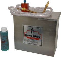 Kool Mist - 1 Outlet, 1 Gal Tank Capacity, Stainless Steel Tank Mist Coolant System - 4' Coolant Line Length, 6" Hose Length, 5/16" Nozzle Diam - Exact Tooling