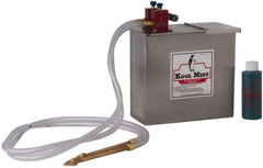 Kool Mist - 2 Outlet, 1 Gal Tank Capacity, Stainless Steel Tank Mist Coolant System - 4' Coolant Line Length, 6" Hose Length, 5/16" Nozzle Diam - Exact Tooling