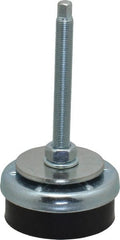 Royal Products - M12-1.25 Bolt Thread, Stud Mount Leveling Pad & Mount - 1,110 Max Lb Capacity, 3-1/8" Base Diam - Exact Tooling