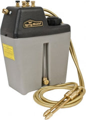 Trico - 2 Outlet, 1 Gal Tank Capacity, High Density Polyethylene Tank Mist Coolant System - 5' Coolant Line Length, 6" Hose Length - Exact Tooling