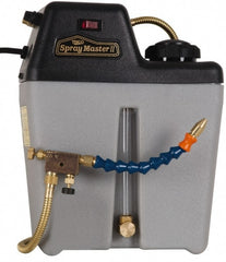 Trico - 1 Outlet, 1 Gallon Tank Capacity, High Density Polyethylene Tank Mist Coolant System - 10" Tank/Unit Length x 5-1/4" Tank/Unit Width x 12-1/4" Tank/Unit Height, 50 to 100 psi, 5' Coolant Line Length, 7" Hose Length - Exact Tooling