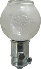 Trico - 1 Outlet, Glass Bowl, 16 Ounce Constant-Level Oil Reservoir - 1/4 NPT Outlet, 4-1/8" Diam x 7-9/16" High - Exact Tooling