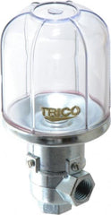 Trico - 1 Outlet, Plastic Bowl, 4 Ounce Constant-Level Oil Reservoir - 1/4 NPT Outlet, 2-5/16" Diam x 5-1/16" High - Exact Tooling