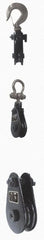 Value Collection - 8, 800 Lbs. Load Limit, Side Release Snatch Block - Single Sheave, 4-1/2 Inch Outside Diameter, Wire Rope, 3/8 Inch Diameter, Steel - Exact Tooling