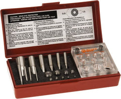 Made in USA - 3 to 20mm Diameter Shim Punch and Die Set - 10 Piece - Exact Tooling