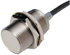 Omron - NPN, 2mm Detection, Cylinder Shielded, Inductive Proximity Sensor - 3 Wires, IP67, 12 to 24 VDC, M8x1 Thread, 8mm Wide - Exact Tooling