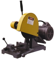 Kalamazoo - 10" Blade Diam, 5/8" Arbor Hole, Straight Chop & Cutoff Saw - 1 Phase, 3,450 RPM, 3 hp, 110/220 Volts, 1-1/2" in Solids at 90°, 2-1/2" in Pipe at 90° - Exact Tooling