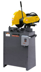 Kalamazoo - 14" Blade Diam, 1" Arbor Hole, Miter Chop & Cutoff Saw - 3 Phase, 4,400 RPM, 5 hp, 220/440 Volts, 2-1/2" in Solids at 90°, 2-1/2" in Solids at 45°, 3" in Pipe at 45° - Exact Tooling