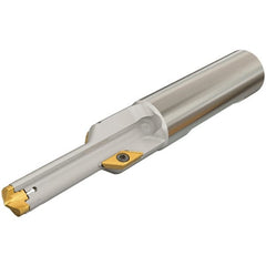 Iscar - 0.382 to 0.393" Diam, 1.06" Max Depth, 5/8" Shank Diam, 3.72" OAL, Replaceable Tip Drill - AOMT, IDI-SG, IDI-SK Insert, DCT Toolholder, Series ChamDrill - Exact Tooling