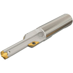 Iscar - 0.512 to 0.551" Diam, 1.06" Max Depth, 5/8" Shank Diam, 3.78" OAL, Replaceable Tip Drill - AOMT, IDI-SG, IDI-SK Insert, DCT Toolholder, Series ChamDrill - Exact Tooling