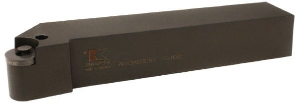 Kennametal - PRGC, Left Hand Cut, 0° Lead Angle, 40mm Shank Height x 40mm Shank Width, Neutral Rake Indexable Turning Toolholder - 250mm OAL, RC..2507.. Insert Compatibility, Series Fix-Perfect - Exact Tooling