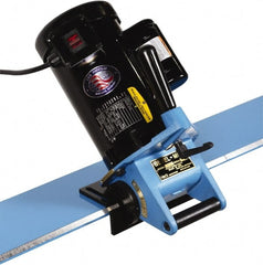 Heck Industries - 15 to 45° Bevel Angle, 3/8 Inch Bevel Capacity, 0.5 hp, Electric Beveler - 110 Volts, 1/8 Inch Min Workpiece Thickness - Exact Tooling