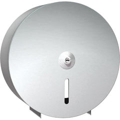 ASI-American Specialties, Inc. - Jumbo Single Roll Stainless Steel Toilet Tissue Dispenser - 14" Wide x 13-7/8" High x 4-1/2" Deep, Silver - Exact Tooling