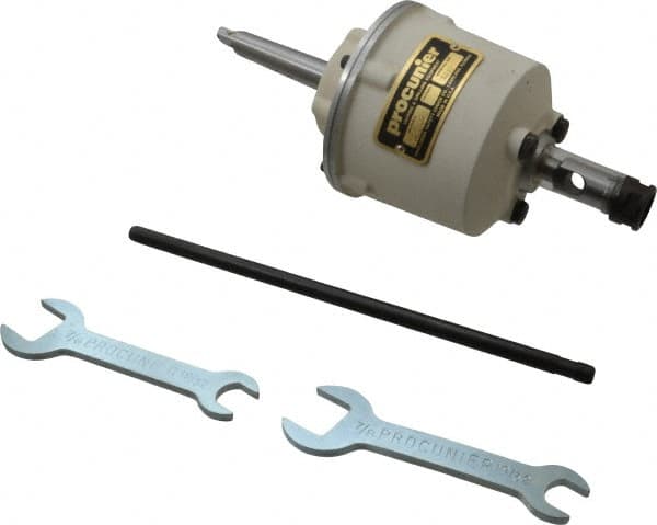 Procunier - No. 6 Min Tap Capacity, 5/16 Inch Max Mild Steel Tap Capacity, 2MT Mount Tapping Head - Includes 2 Wrenches - Exact Tooling