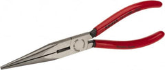 Knipex - 8" OAL, Side Cutting Pliers - Standard Jaw, Snipe Nose with Cut Head - Exact Tooling