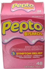 Medique - Pepto Bismol Tablets - Antacids & Stomach Relief - Exact Tooling