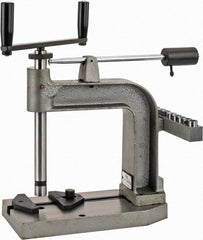 Interstate - #6 to 5/8" Tap Compatibility, 12-1/2" Table Length x 6-1/2" Table Width, Hand Tapper - 7-7/8" Clearance Height, 7-1/2" Throat Depth, 37 Lbs. - Exact Tooling
