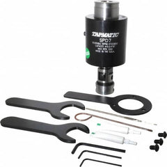 Tapmatic - Model SPD-7, No. 10 Min Tap Capacity, 5/8 Inch Max Mild Steel Tap Capacity, JT3 Mount Tapping Head - 24100 (2441), 24000 (J440) Compatible, Includes Tap Clamping Wrenches, for CNC and Manual Machines - Exact Tooling