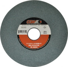 Camel Grinding Wheels - 7" Diam x 1-1/4" Hole x 1/4" Thick, I Hardness, 80 Grit Surface Grinding Wheel - Silicon Carbide, Type 1, Medium Grade, 3,760 Max RPM, Vitrified Bond, No Recess - Exact Tooling