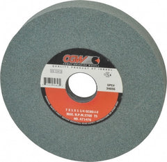 Camel Grinding Wheels - 7" Diam x 1-1/4" Hole x 1" Thick, I Hardness, 80 Grit Surface Grinding Wheel - Silicon Carbide, Type 5, Medium Grade, 3,760 Max RPM, Vitrified Bond, One-Side Recess - Exact Tooling