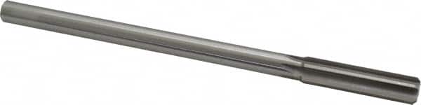 Made in USA - 0.506" High Speed Steel 6 Flute Chucking Reamer - Straight Flute, 0.4355" Straight Shank, 2" Flute Length, 8" OAL - Exact Tooling