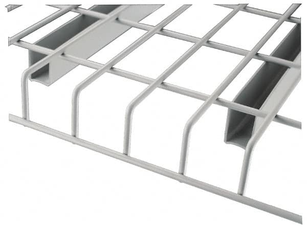 Nashville Wire - 58" Wide, 1-1/2" High, Open Shelving Welded Wire Decking - Steel, 48" Deep, Use with Pallet Racks - Exact Tooling