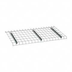Nashville Wire - 46" Wide, 1-1/2" High, Open Shelving Welded Wire Decking - Steel, 24" Deep, Use with Pallet Racks - Exact Tooling