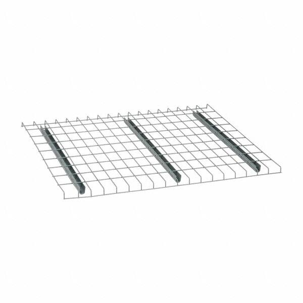 Nashville Wire - 46" Wide, 1-1/2" High, Open Shelving Welded Wire Decking - Steel, 36" Deep, Use with Pallet Racks - Exact Tooling