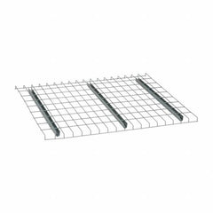 Nashville Wire - 46" Wide, 1-1/2" High, Open Shelving Welded Wire Decking - Steel, 36" Deep, Use with Pallet Racks - Exact Tooling