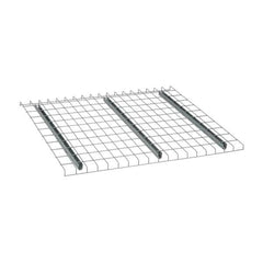 Nashville Wire - 46" Wide, 1-1/2" High, Open Shelving Welded Wire Decking - Steel, 42" Deep, Use with Pallet Racks - Exact Tooling