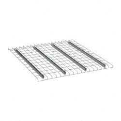 Nashville Wire - 46" Wide, 1-1/2" High, Open Shelving Welded Wire Decking - Steel, 42" Deep, Use with Pallet Racks - Exact Tooling