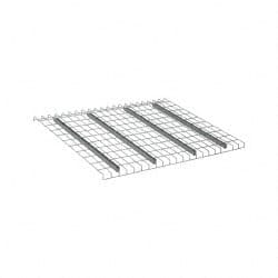 Nashville Wire - 52" Wide, 1-1/2" High, Open Shelving Welded Wire Decking - Steel, 42" Deep, Use with Pallet Racks - Exact Tooling