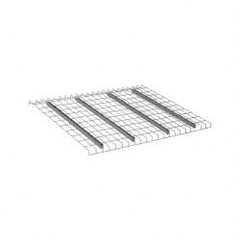 Nashville Wire - 52" Wide, 1-1/2" High, Open Shelving Welded Wire Decking - Steel, 42" Deep, Use with Pallet Racks - Exact Tooling