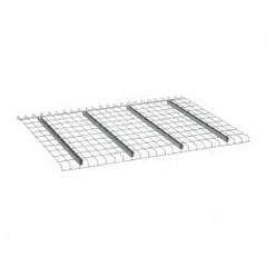 Nashville Wire - 58" Wide, 1-1/2" High, Open Shelving Welded Wire Decking - Steel, 42" Deep, Use with Pallet Racks - Exact Tooling